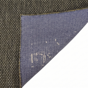 Tapis tufté à la main en laine noire anthracite à micro-points, écologique, antidérapant, tissé texturé minimaliste pour salon - Product Image 6
