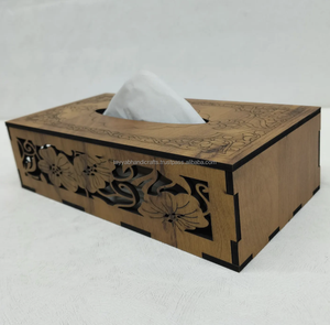 Caja de pañuelos de madera de nogal de alta calidad, única, para el hogar, hotel, oficina y cocina. - Product Image 4