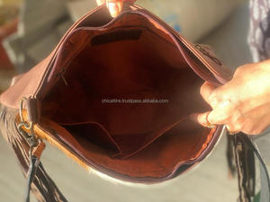 กระเป๋าหนังประดับหินสีเทอร์ควอยส์งานทำมือสไตล์ตะวันตกแบบใหม่ - Product Image 6