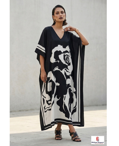 Premium Printed <b>Kaftan</b> Dress Women Loose Fit <b>Summer</b> Beach Wear Soft Fabric Stylish Design Wholesale Export Supply - Product Image 1