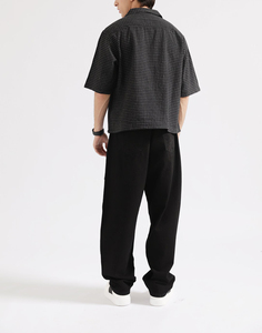Custom Casual Oversize Men's <b>Shirt</b> Light Weight Denim Short <b>Shirts</b> Washed <b>Summer</b> <b>Shirts</b> for Men New Style Eco-Friendly - Product Image 4