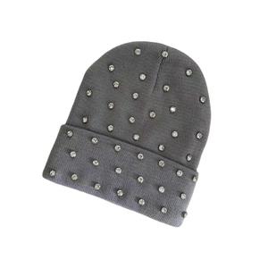100% Wool Rhinestone <b>Beanies</b> Custom Logo Winter Knitted Hats Breathable <b>Waterproof</b> Casual Style <b>Beanies</b> Caps MADE BY BS - Product Image 2