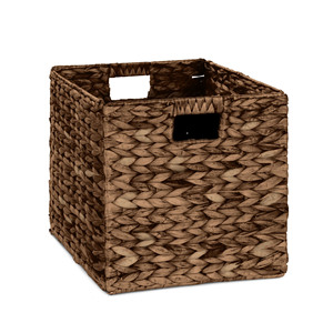 Juego de 5 cestas de almacenamiento plegables vintage de jacinto de agua, organizadores de cestas tejidas para ropa, juguetes y el hogar - Product Image 4