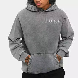 Sweat à capuche pour homme SPAHI ENTERPRISES de qualité supérieure, 100% coton tricoté, écologique, coupe ample, effet délavé, impression numérique, 500g, hiver - Product Image 1