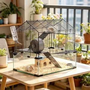 Gabbia di Lusso in Acciaio Inossidabile per Animali Domestici con Motivo Personalizzato per Razze Piccole, Medie e Grandi per Allevamento e Alloggio Interno - Product Image 5