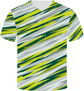 Camiseta de Béisbol KXK para Hombre, Talla Grande, Casual, con Botones, Manga Corta, Malla de 220g, 100% Poliéster, Uniforme Deportivo Activo, Secado Rápido - Product Image 6