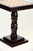 Table d'échecs en bois moderne de luxe |   Table de jeu à piétement surélevé style ferme |   Meubles d'hôtel portables, durables et écologiques