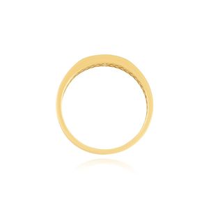 แหวนแต่งงานผู้ชายทองคำขาว 14K ประดับเพชรเลี้ยงในห้องปฏิบัติการหกเม็ด - Product Image 3