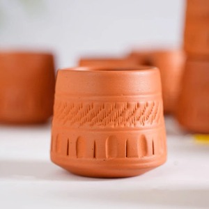 Pot à succulentes en argile peint à la main, petit pot à fleurs, design Wabi-Sabi, passe au lave-vaisselle, idéal pour hôtels et restaurants, conteneur pour cactus, cadeaux - Product Image 6
