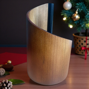 Porte-serviettes en bois massif rustique |   Accessoire décoratif pour comptoir de cuisine - Product Image 4