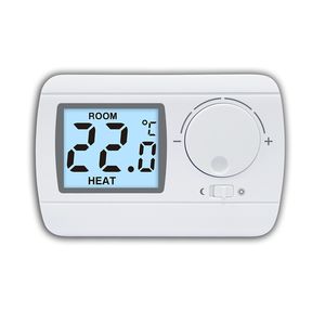 <span class=keywords><strong>Thermostat</strong></span> <span class=keywords><strong>filaire</strong></span> numérique non <span class=keywords><strong>programmable</strong></span> blanc 230V de style nouveau pour chaudière à <span class=keywords><strong>gaz</strong></span> - Product Image 1