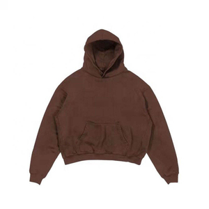 Sudadera con Capucha Personalizada para Hombre, de Algodón Grueso, Lisa, Estilo Oversize, con Hombros Caídos - Product Image 3