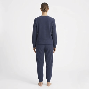 Ensemble de survêtement 2 pièces en molleton de coton de haute qualité pour femme – Sweat-shirt à col rond et pantalon de jogging - Product Image 6