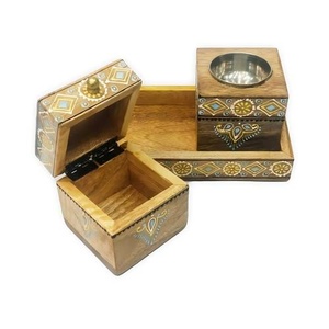 ANAM OVERSEAS Custom Sandalwood Incense Holder Set Eco-Friendly Bakhoor <b>Burner</b> for Religious Home Use - Product Image 3