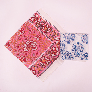 Hand Block Print Cotton Bandana <b>Scarf</b> Floral Pattern Ethnic Fashion Style <b>Square</b> Unisex Neck <b>Scarf</b> Multifunctional Skin Friendly - Product Image 5
