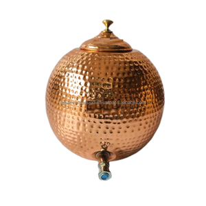 Conception de marteau en forme de boule de dernière qualité Avantages ayurvédiques pour la santé Distributeur d'eau en cuivre Forme et taille personnalisées Utilisation pour la maison - Product Image 6
