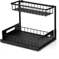 Duurzame ijzeren waterdichte keukenkastorganizer met sterk frame, modern design voor het organiseren van de gootsteenruimte en het bewaren van schoonmaakbenodigdheden.