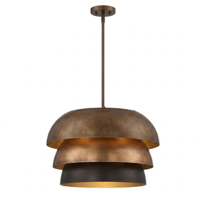 Brass Pendant <b>Light</b> Gold Metal Bell <b>Shade</b> Large Size Mounted Indoor Living Room Ceiling Fixture Handmade Pendant Lamp - Product Image 5