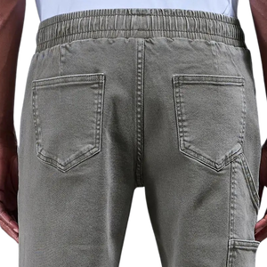 Pantalon de travail pour homme, coupe décontractée, pantalon utilitaire multi-poches, vêtements de travail décontractés durables pour la construction et l'atelier - Product Image 4
