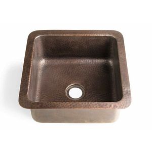Évier de cuisine en cuivre massif, fait main, offrant une résistance exceptionnelle et une sophistication décorative - Product Image 4