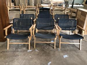 Fauteuil en teck massif avec corde tressée, chaise de salle à manger moderne, mobilier commercial pour hôtels et restaurants, fournisseur OEM d'exportation de Jepara, Indonésie - Product Image 6