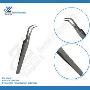 แหนบดึงขนตาสแตนเลสแบบมืออาชีพ ชุด 2 ชิ้น ปลายแหลม ทนทาน จับสบาย รับทำโลโก้ตามสั่ง - Product Image 6