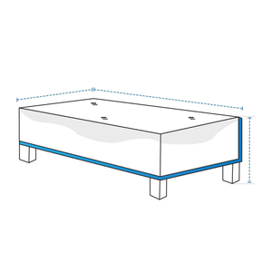 Housses de table de hockey sur air du Vietnam, housses de coussin d'extérieur de haute qualité, imperméables, résistantes aux UV, avec cordon de serrage HDT - Product Image 2