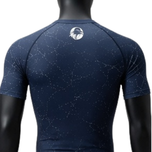 Ensemble de t-shirt et short de compression bleu marine pour homme, séchage rapide, extensible, pour entraînement fitness, sport, gym, vêtements de sport athlétiques - Product Image 4