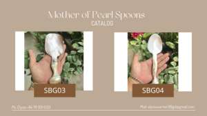 Cuchara de concha de nácar para caviar, utensilio natural hecho a mano de Vietnam, listo para exportar, estilo elegante - Product Image 5