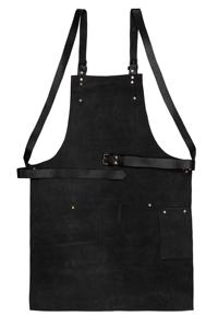 ผ้ากันเปื้อนหนังปักโลโก้ตามสั่ง สำหรับพนักงานร้านอาหาร คาเฟ่ ผ้ากันเปื้อนทำงานทนทาน รับผลิตแบบ OEM ODM จากโรงงานโดยตรง LPN-0290 - Product Image 2