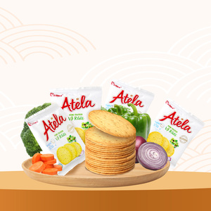 Libra atela 228กรัมแครกเกอร์รสผักรสเค็มบางอบกรอบดีบิสกิตมันเทศฮาลาลซอง - Product Image 3