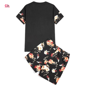 Ensemble de t-shirts à manches courtes pour homme CARE MASTER, imprimé par sublimation, coupe classique, coton tricoté respirant, vêtements décontractés, ensemble de deux pièces - Product Image 2