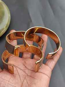 Bracelet en cuivre fait main de style moderne, torsadé, pour la santé et le bien-être - Grande Vente - Product Image 4