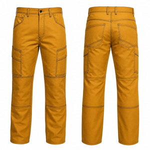 For 2 FRC Clothing <b>Fire</b> Resistant Work Trousers 10OZ Cotton Duck NFPA 2112 Flame Resistant Carpenter Pants FRC1704 Model Brass - Product Image 1