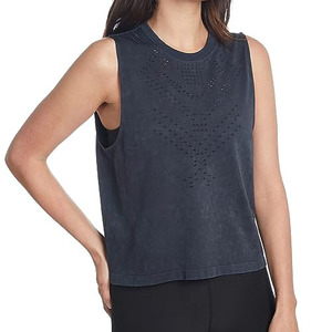 Débardeur pour femme en mélange polyester/coton léger, à séchage rapide, respirant, à manches longues, couleur unie, pour temps chaud, usage quotidien - Product Image 5
