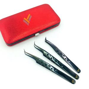 Pince à épiler professionnelle japonaise durable en acier inoxydable pour l'extension des cils pointe pointue forte adhérence Logo personnalisé utilisation des sourcils - Product Image 3