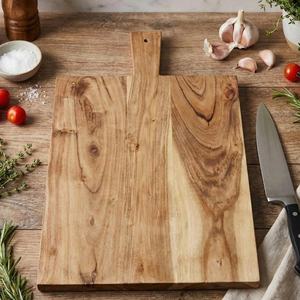 Tabla de cortar cuadrada de madera de arce orgánica natural Vitalucks con ranura para jugos, apta para lavavajillas, de madera/bambú - Product Image 4
