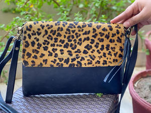กระเป๋าสะพายไหล่หนังขนสัตว์พิมพ์ลายสัตว์สไตล์ตะวันตกใหม่คุณภาพสูงแฟชั่นหนังขนสัตว์หนังแท้คุณภาพสูงสายสะพายข้าง - Product Image 3