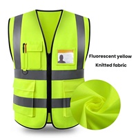 Gilet de sécurité haute visibilité personnalisé avec logo 2026, classe 2, imperméable, avec lumière LED, en polyester réfléchissant, pour travaux de construction et usage industriel