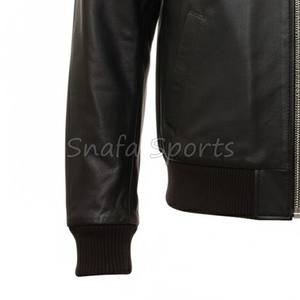 Chaqueta de Cuero Genuino Original para Hombre, Chaqueta de Cuero Clásica y Moderna, Chaqueta de Motociclista Impermeable - Product Image 4