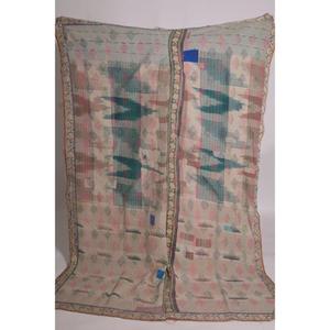 Couverture Kantha Gudri en coton indien, faite à la main, vintage, style bohème, jeté de lit réversible, couverture, cadeau, décoration - Product Image 1