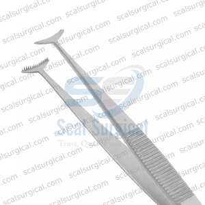 Pince de fixation oculaire Converse verte en acier inoxydable, instrument chirurgical ophtalmique, dents de 0,12 mm - Product Image 2