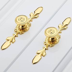 Hot Sale Solid Brass Northern European Ivory White Kitchen Cabinet Handles and Knobs Drawer Pulls - Product Image 3