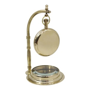 Reloj de Escritorio de Latón de Calidad Garantizada, Diseño Circular Tradicional, Movimiento de Cuarzo, Funciona con Batería, Visualización de Hora con Agujas - Product Image 3