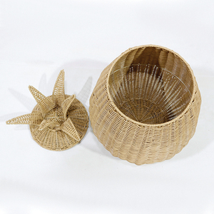 New Design Eco-Friendly <b>Plastic</b> Pineapple Storage <b>Basket</b> With Lid Multifunction Decor - Product Image 2