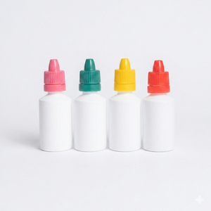Botellas de Plástico PE Ámbar con Gotero de 5ml, 10ml, 15ml, 20ml, 30ml y 35ml, con Tapa Antimanipulación, Impresión Serigráfica, para Gotas Oftálmicas - Product Image 2