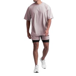 2025 haute qualité coton tricoté vêtements de sport homme Fitness musculation coupe musculaire t-shirt imprimé entraînement t-shirt - Product Image 3