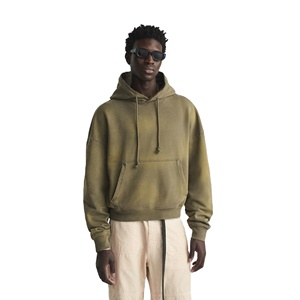 Sudadera con Capucha Estilo Vintage Lavado Ácido, 500 GSM, Algodón Grueso, Estilo Urbano, Fabricante OEM de Marca Privada Personalizada - Product Image 1