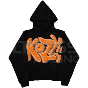 Sudadera Informal de Lana para Hombre, Jersey de Manga Larga con Cremallera, Estampado de Puff, Alta Calidad, Ropa de Calle, 100% de Algodón, Novedad - Product Image 3