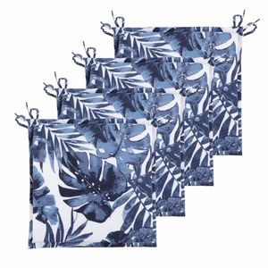 Set di 4 Cuscini di Ricambio per Sedie da Patio 38x38 cm con Lacci per Giardini e Terrazze - Cuscini da Esterno di Qualità - Product Image 1